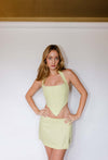 Micro Slit Skirt Linen