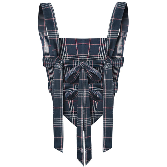 Paloma Corset Red & Blue
