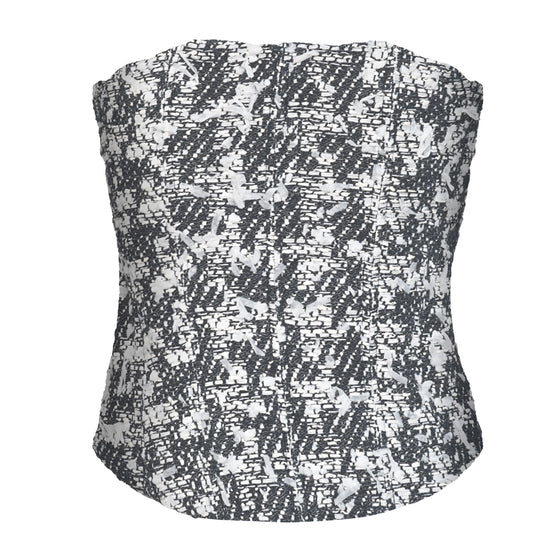 Sofia Corset Tweed Black & White